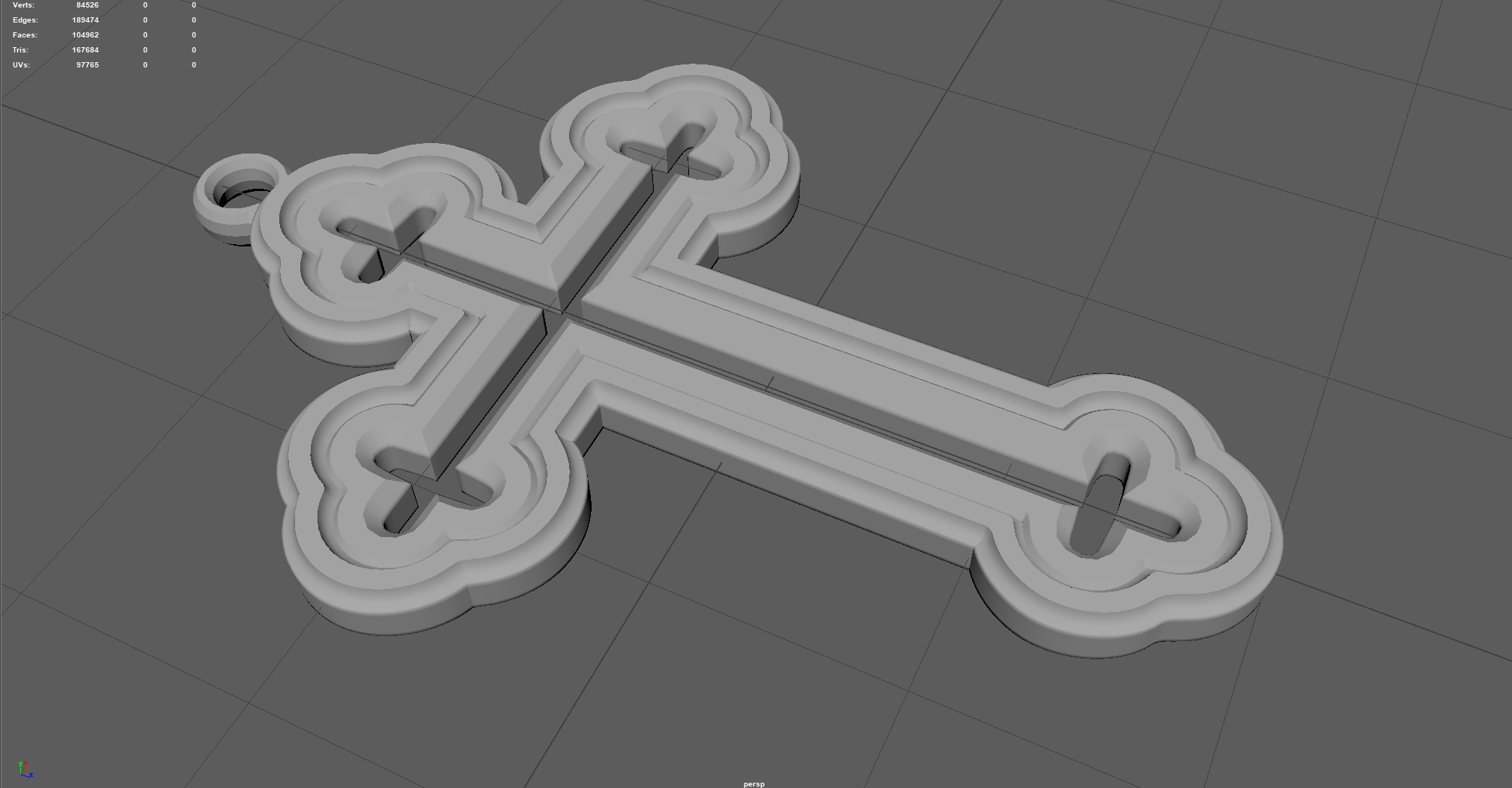 东正教十字架项链3d模型 - turbosquid 1404789