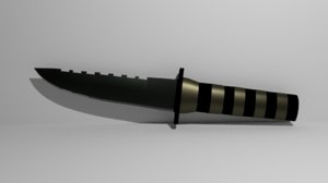 3D faca knife