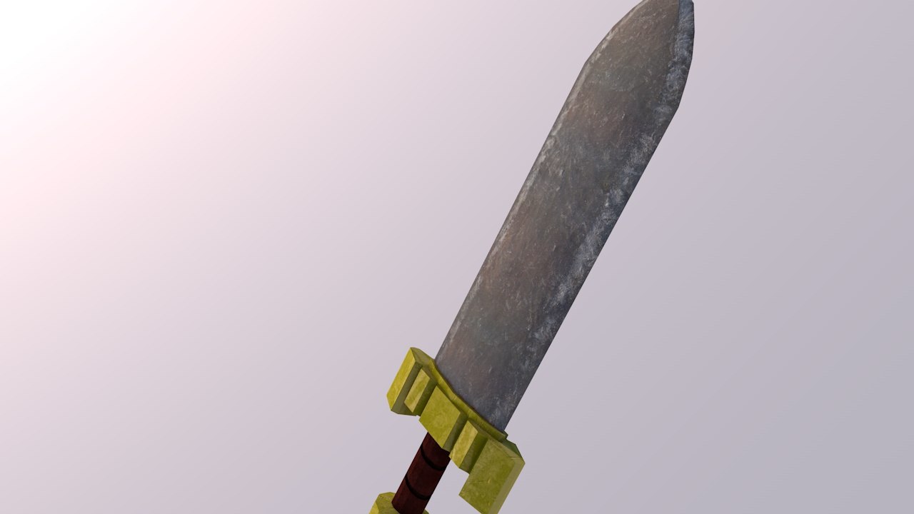 Enter gungeon sword model TurboSquid 1404946
