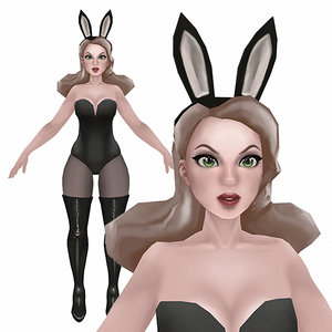 3D hand-painted character bunny