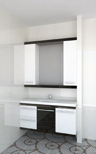 3D sink cabinet