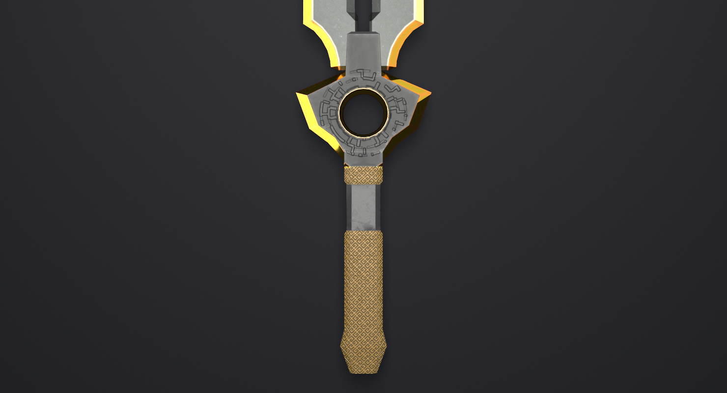 科幻匕首3d模型