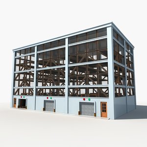 3D model multistory car park