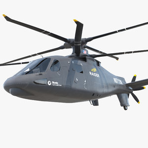 sikorsky s97 raider rigged 3D