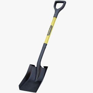 realistic shovel stanley 3D