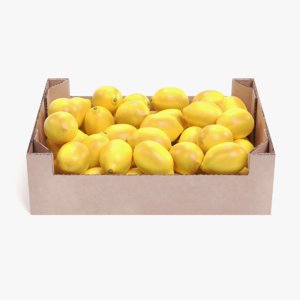 lemons box 3D model