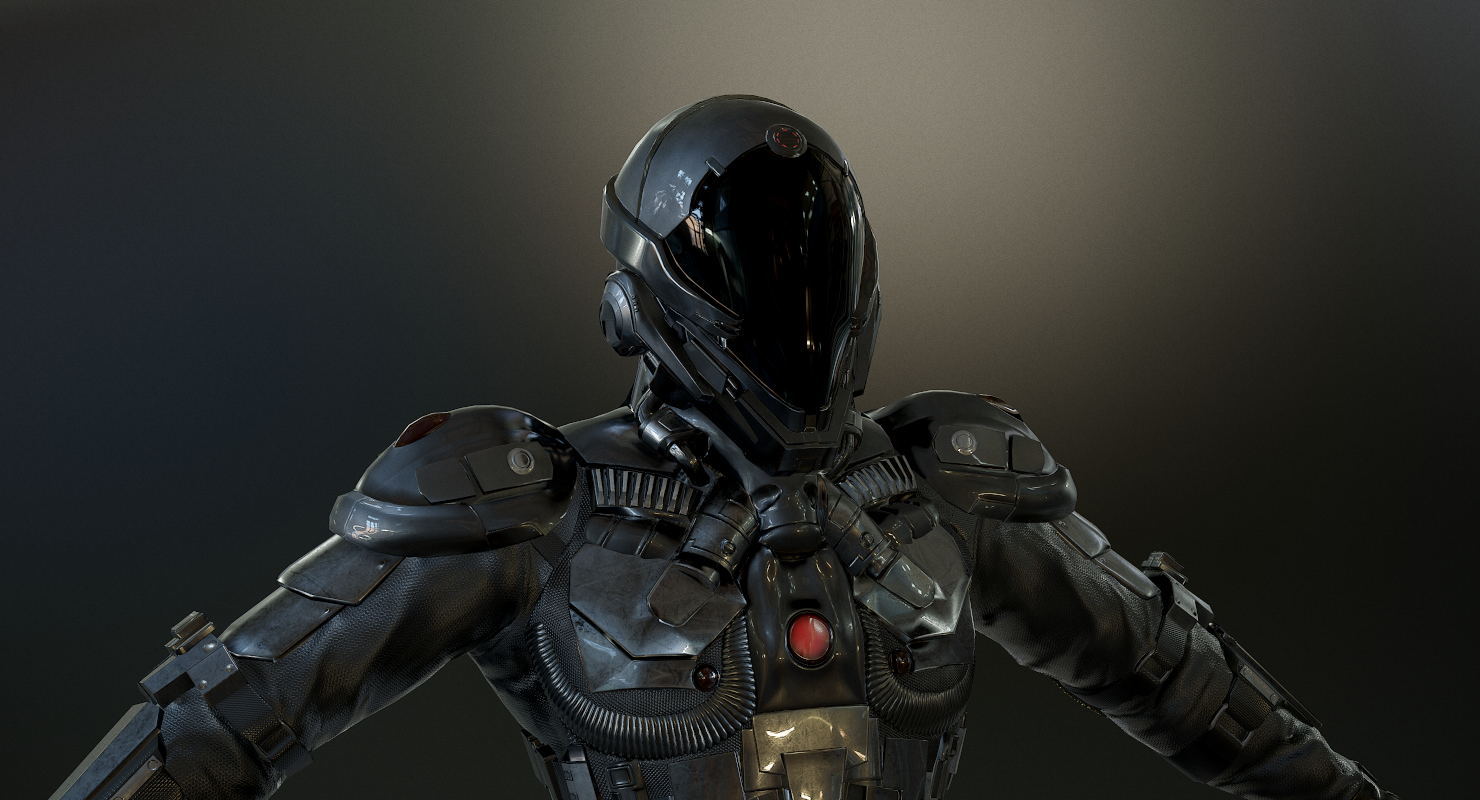 科幻士兵3d模型