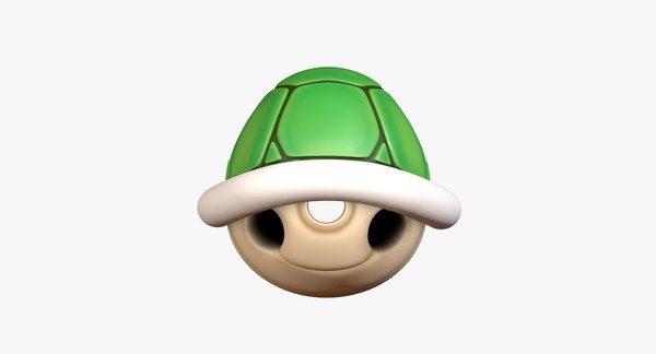 Turtle Shell Green Super Mario 3d Model Turbosquid 1405503