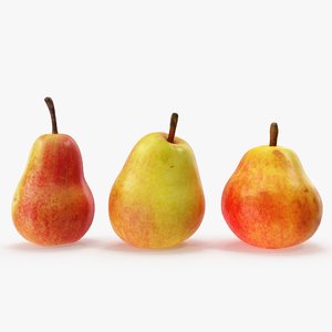 pears red 01-03 3D