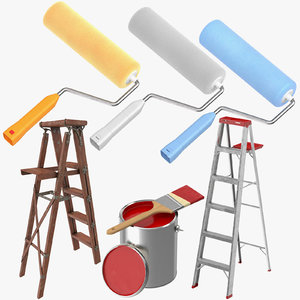 wall painting tools 3D