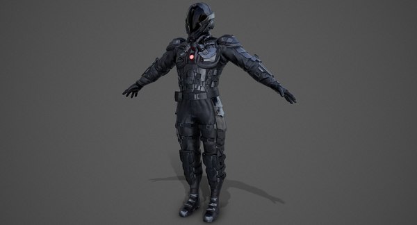 3D sci-fi soldier rigged model - TurboSquid 1405657