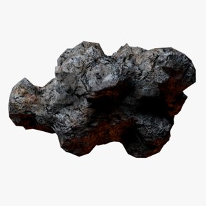 rocky asteroid 3 model