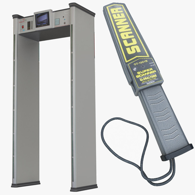 Metal detector handheld body xray 3D model TurboSquid 1405812
