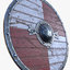 3D vikings axe shield model