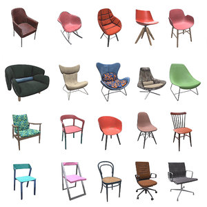 3D chairs pbr
