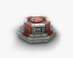 altar shrine pit 3D model