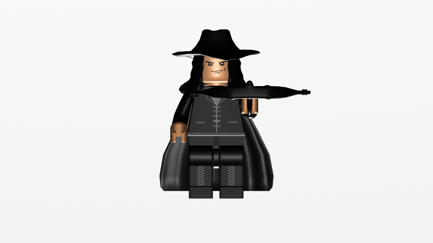 Modello 3D Van Helsing Lego Minifigure - TurboSquid 1405906