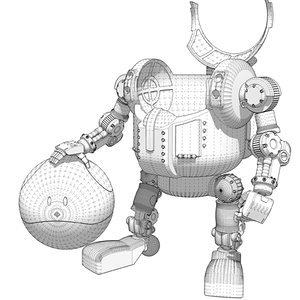 mech mecha robot 3D model