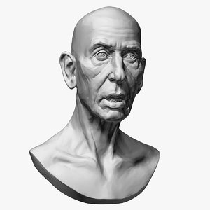 old man sculptures model