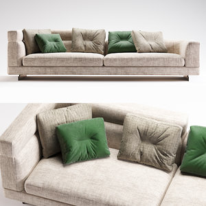 3D minotti sofa set 01