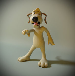 3D clay character gromit model