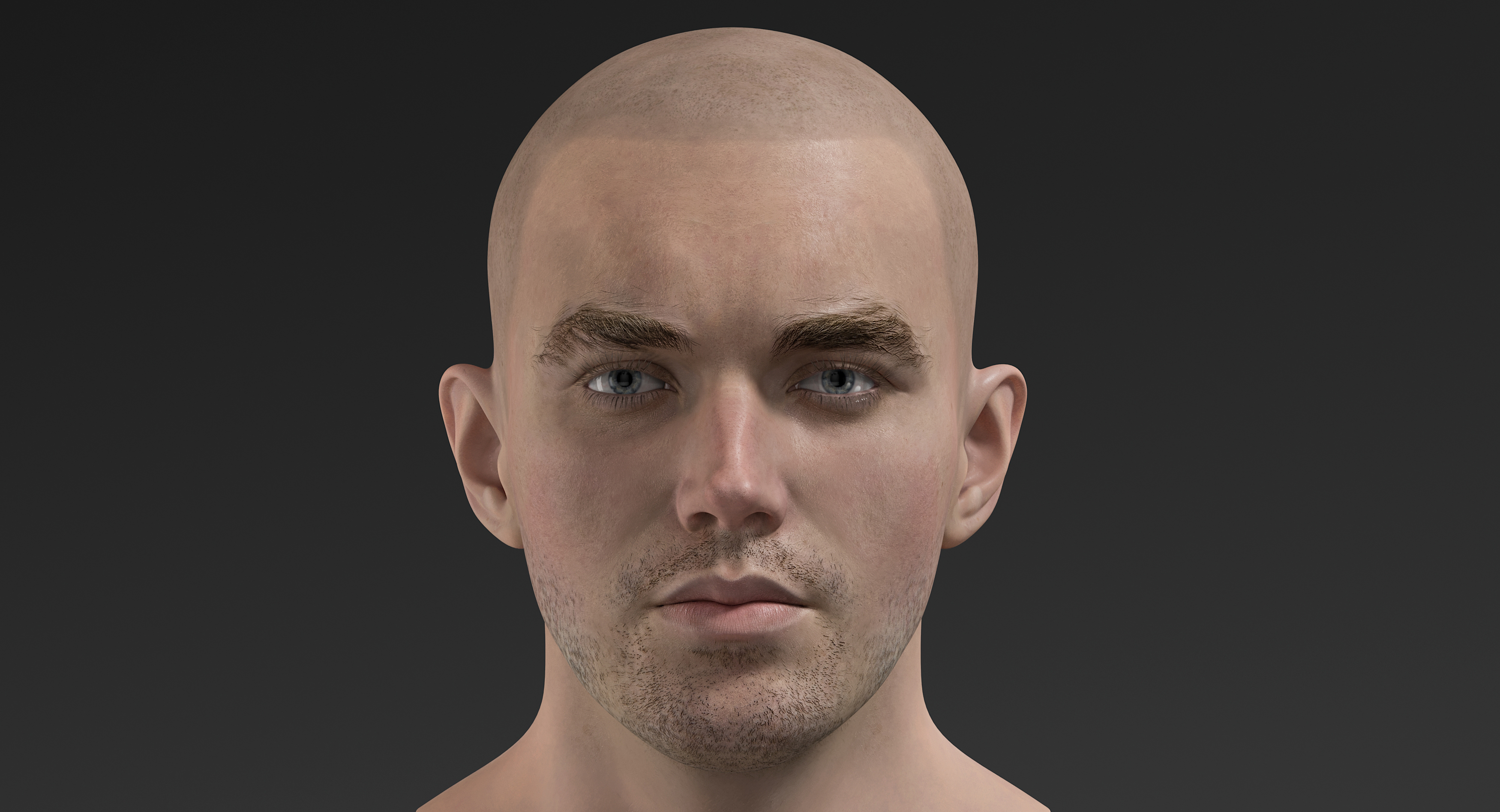 男军事头3d模型