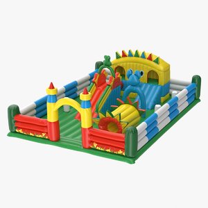 3D model realistic inflatable playground