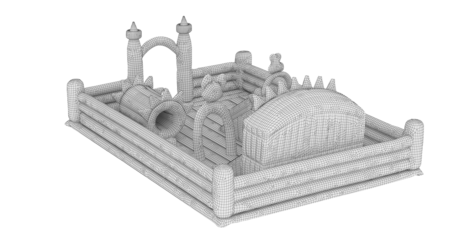 3D model realistic inflatable playground TurboSquid 1406332