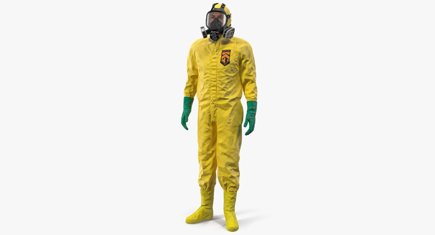 Hazmat worker standing pose 3D model - TurboSquid 1406424