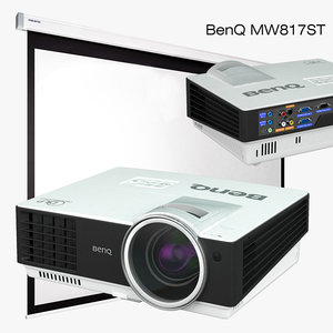 3D multimedia projector benq mw817st