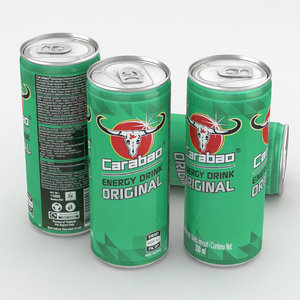 3D beverage energy drink model