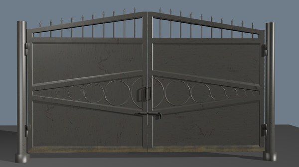 Metal Gate 3d Model Turbosquid