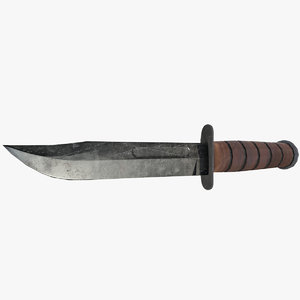 combat knife 3D