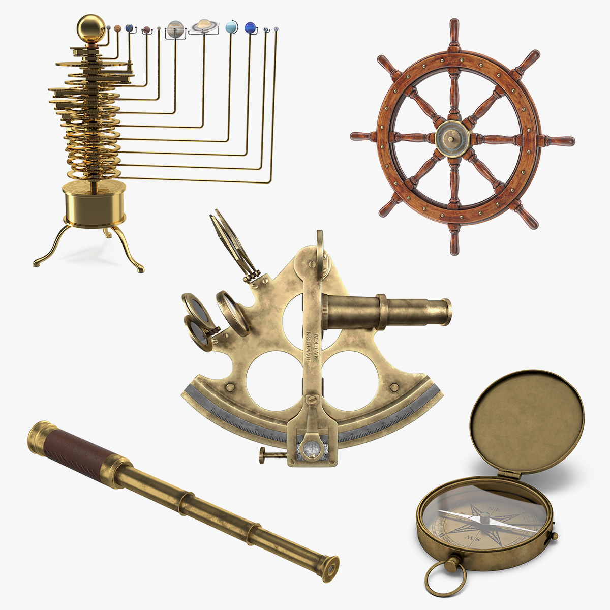 Get Wallpaper Modele 3d De Decor Nautique Collection Style Vintage Turbosquid For Android Free