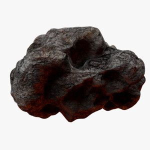rocky asteroid 4 3D model