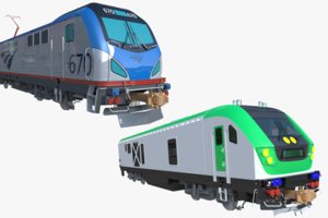 3D model locomotives siemens