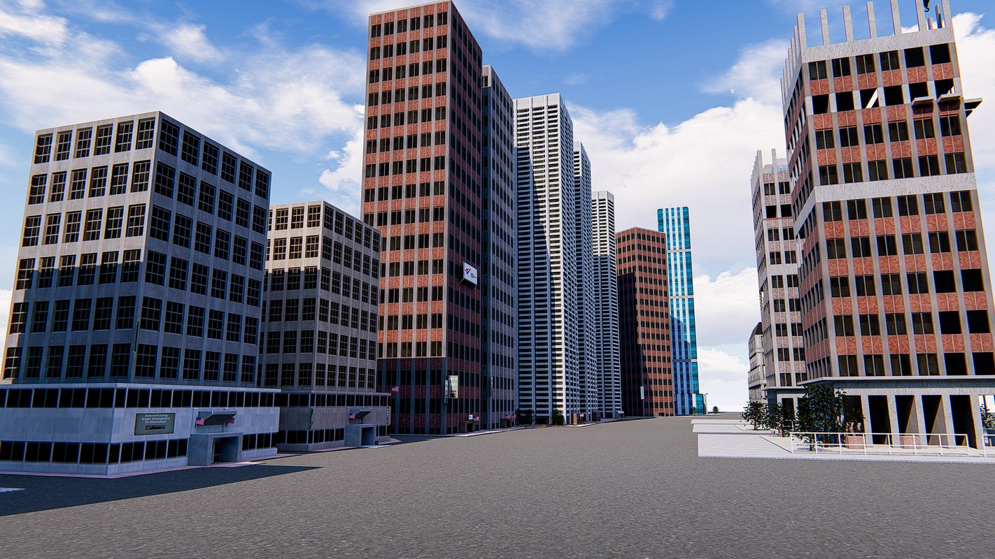 3D office buildings skyscrapers - TurboSquid 1406910