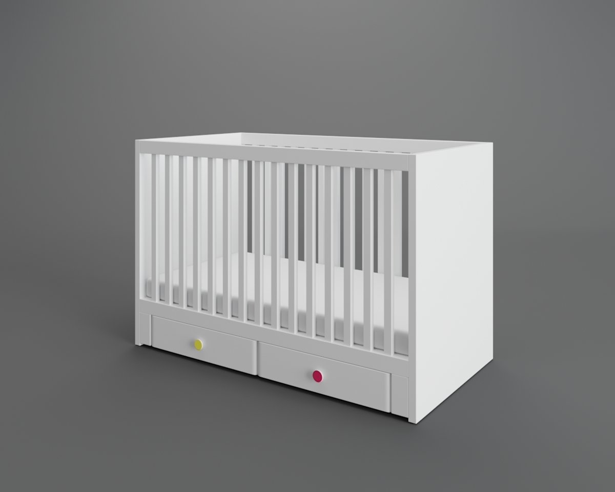 3d Stuva Crib Drawers Model Turbosquid 1406125