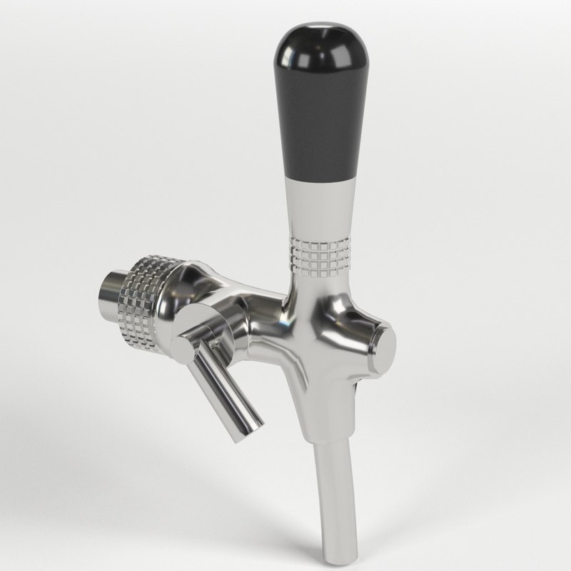 Beer tap faucet 1 3D model TurboSquid 1406948