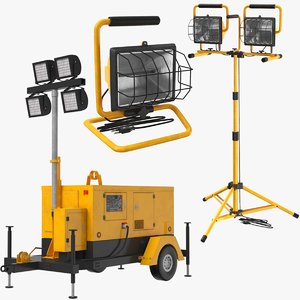 3D real construction mobile lights