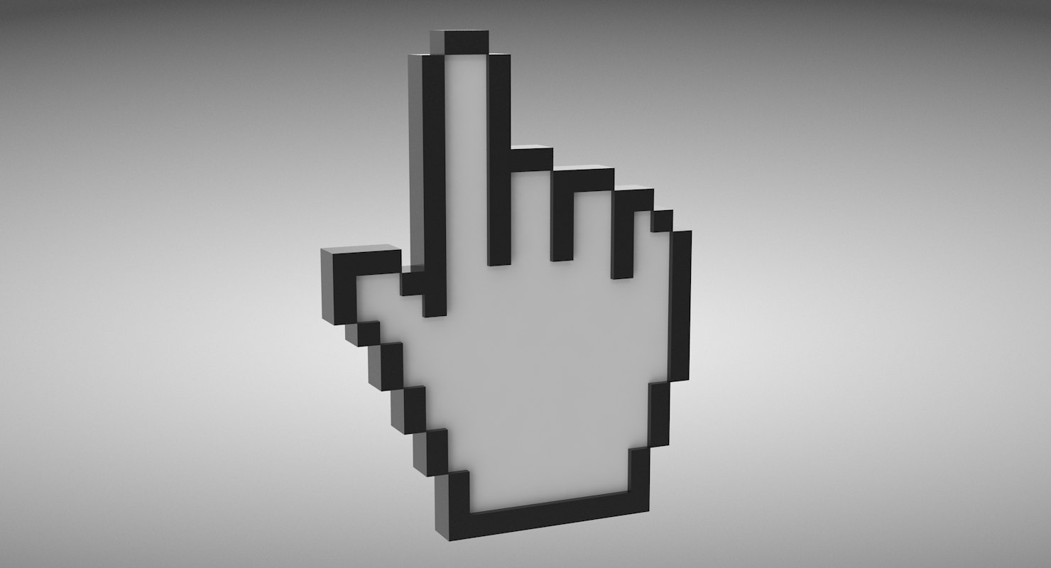 Hand cursor 3D TurboSquid 1407078