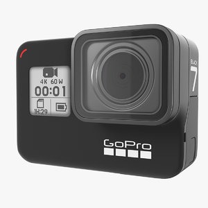 3D gopro hero7 action camera