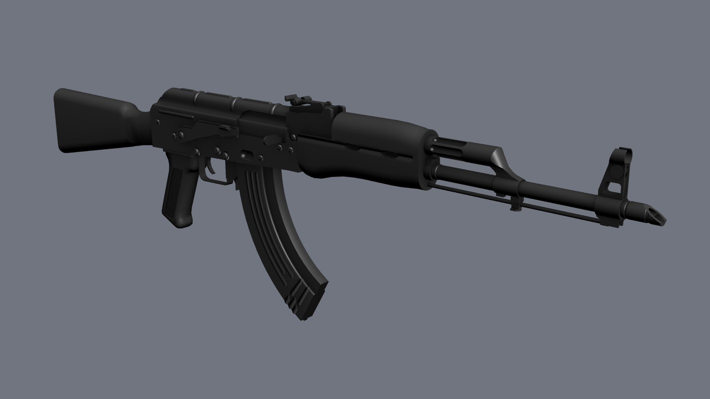 Akm assault rifle 3D - TurboSquid 1407158