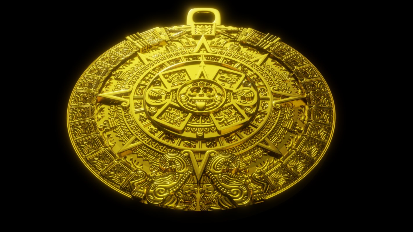 Aztec sun stone model - TurboSquid 1407185
