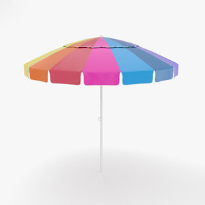 3D beach umbrella