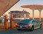 3D scene gas station diner model