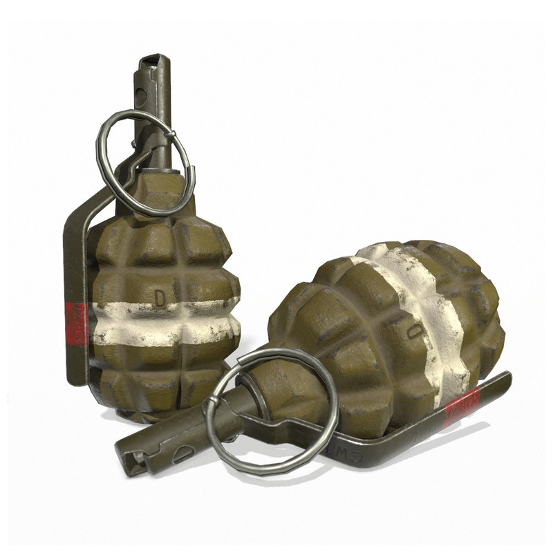 F1 Grenade 3d Model Turbosquid 1407350