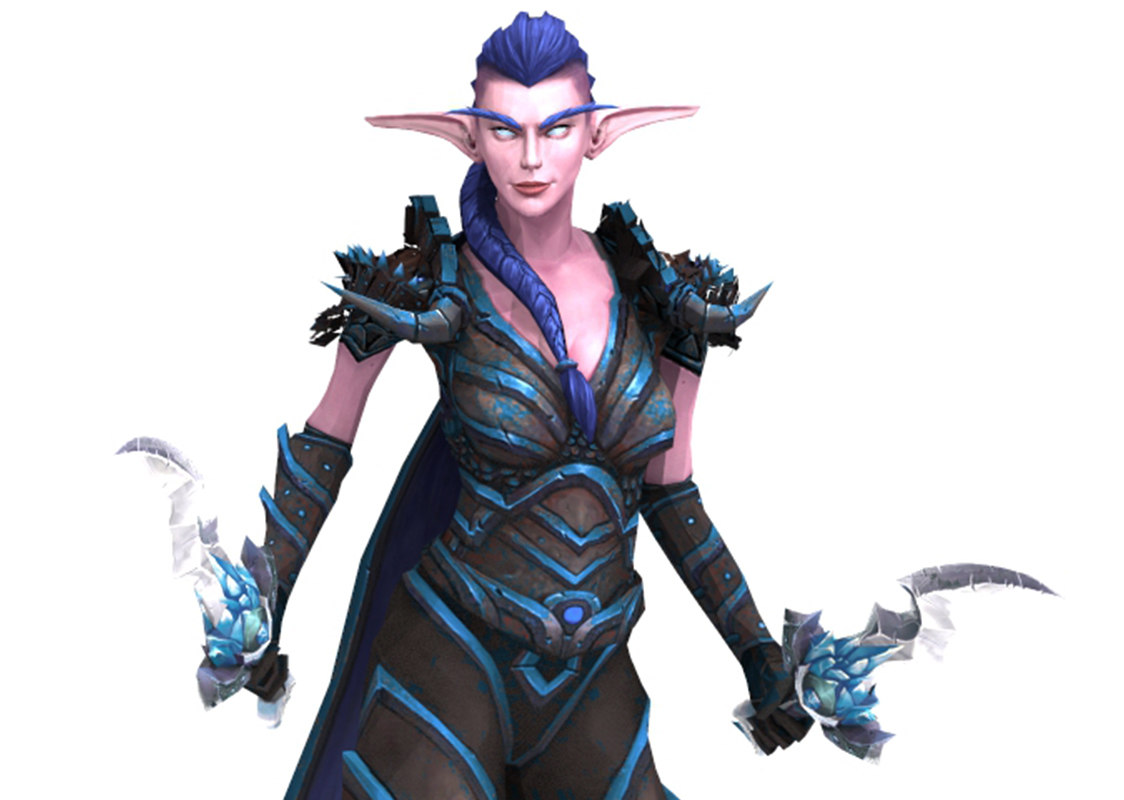 Character night elf model TurboSquid 1407365