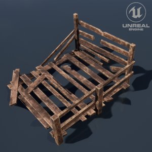 wood arrangement 3D model