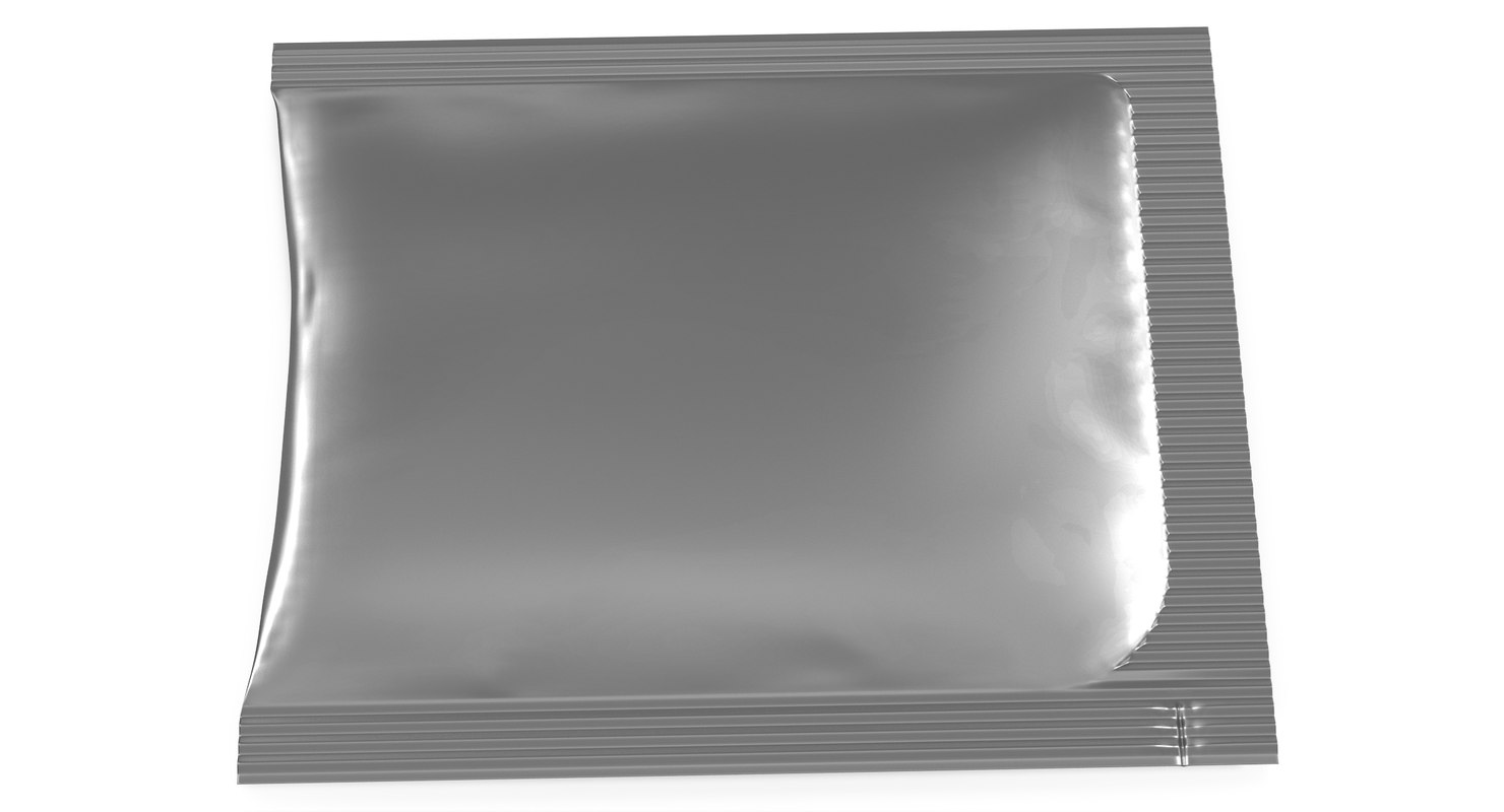 Silver foil clear packaging model - TurboSquid 1407508